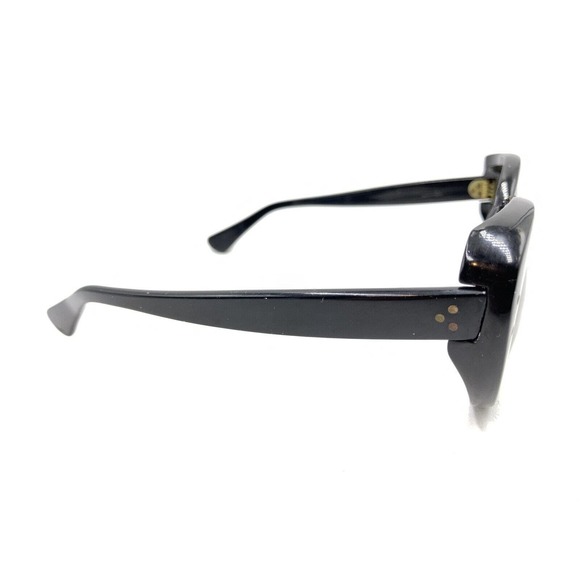 Buttafarri NY Vintage Falco Black Round Sunglasses Frames 140 Italy Men Women - Picture 4 of 12